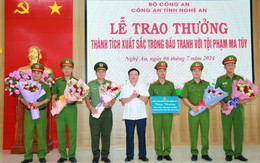 Nghệ An: Khen thưởng ban chuyên án phá đường dây ma túy xuyên quốc gia