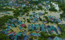 Toàn cảnh huyện Chiêm Hóa (Tuyên Quang) chìm trong biển nước