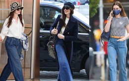 10 cách mặc quần jeans đẹp từ thu sang đông của Anne Hathaway