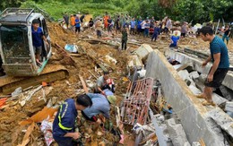 Hiện trường sạt lở đau thương ở Hà Giang