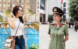 Nữ BTV mang quân hàm đại úy công an mix đồ đa phong cách, tôn dáng đẹp