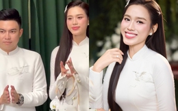 Cô dâu Đỗ Thị Hà rạng rỡ bên chồng doanh nhân trong đám hỏi tại Thanh Hóa