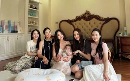 Hoa hậu Ngọc Hân cùng nhóm bạn thân về thăm MC Mai Ngọc, hé lộ thêm không gian sống đẳng cấp của gia đình chồng nữ MC