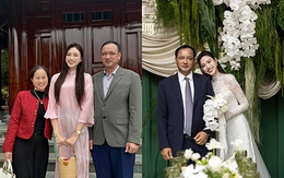 Diện mạo bố đẻ Hoa hậu Đỗ Thị Hà gây chú ý trong đám cưới con gái tại Thanh Hóa
