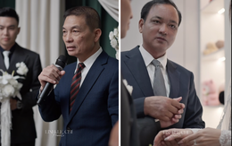 Bố chồng và bố đẻ Hoa hậu Đỗ Thị Hà nhắn nhủ điều gì trong ngày cưới 2 con?