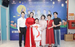 Nghệ sĩ Trà My, Hồ Quang 8 mang Trung thu yêu thương đến bệnh nhân nhí tại Bệnh viện An Việt