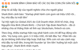 Công an vào cuộc vụ 'lùm xùm' liên quan dự án tiền số do Shark Bình làm cố vấn