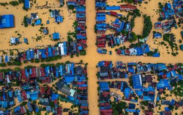 Hình ảnh Thái Nguyên ngập chìm trong biển nước khi lũ trên sông Cầu cao hơn đỉnh lũ lịch sử 1m