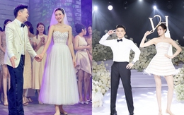 Chi tiết đôi giày bệt tinh tế trong đám cưới của 2 nàng hoa hậu họ Đỗ