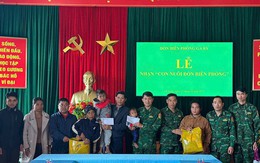 Đồn Biên phòng nhận đỡ đầu 2 bé có cha mẹ mất tích trong sạt lở đất