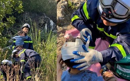 2 trẻ mắc kẹt dưới hố sâu khi đi dã ngoại ở núi Trầm