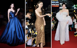 Hoa hậu Lương Thùy Linh, Tiểu Vy sang chảnh với đầm dạ hội tại Liên hoan phim Việt Nam