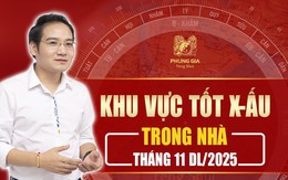 Vị trí tốt – xấu trong nhà tháng 11/2025: Master Phùng Phương hướng dẫn kích hoạt vượng khí, hóa giải hung tinh