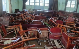 Xót xa trường học tan hoang sau bão Kalmaegi