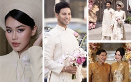 Câu chuyện ẩn chứa đằng sau chiếc áo dài tơ sen của 'công chúa hàng hiệu' Tiên Nguyễn