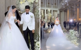 Cô dâu Tiên Nguyễn xinh như công chúa, diện váy cưới sang trọng, tinh tế