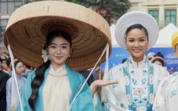 Con gái MC Quyền Linh 'gây sốt' khi diện Việt phục, 'đọ sắc' với H'Hen Niê