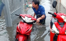 Sau cơn mưa, nhiều nơi tại TPHCM ngập sâu