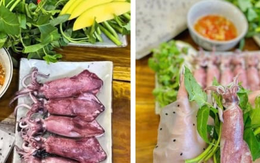 Vì sao món mực hấp cuốn rau muống bánh tráng gây sốt mạng?