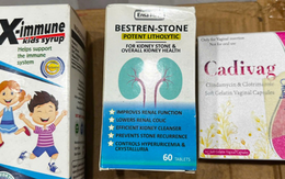Cận cảnh một số sản phẩm trong đường dây sản xuất thực phẩm chức năng giả mới bị triệt phá