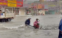 Đồng Nai: Mưa lớn kéo dài, nhiều tuyến đường chìm trong ‘biển nước’