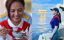 Khoảnh khắc Thu Quỳnh 'Cha tôi người ở lại' khóc khi ăn món này ở Trường Sa