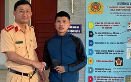 Nhận lại tài sản đánh rơi, nam thanh niên viết thư cảm ơn CSGT