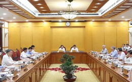 Tổng Bí thư Tô Lâm chủ trì cuộc họp cho ý kiến về tiến độ sắp xếp tổ chức bộ máy và đơn vị hành chính các cấp