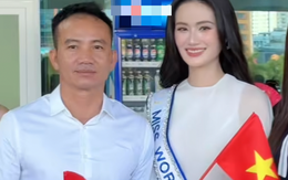 Bố đẻ tiễn Ý Nhi thi Miss World, bạn trai vắng mặt khiến fan thắc mắc