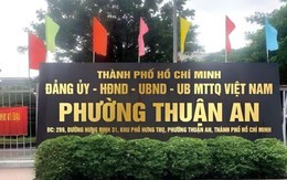 Thực hư hình ảnh bảng hiệu trụ sở phường Thuận An thuộc TPHCM
