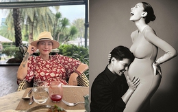 'Ngày của cha', Ngô Thanh Vân khoe hình ảnh mang bầu, dành lời khen 'có cánh' đến chồng trẻ