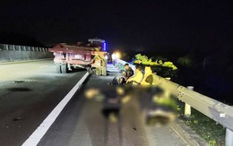 Tai nạn 2 người chết ở cao tốc: Tài xế xe đầu kéo khai dừng xe để ngủ