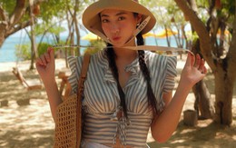 Set đồ đi biển đơn giản mà gây thương nhớ của Hoa hậu quê Cao Bằng