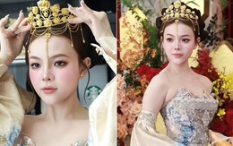 Cô dâu ở TPHCM xinh như búp bê, đầu đội vương miện làm từ 10 cây vàng