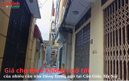 Giá cho thuê không ngờ tới của nhiều căn nhà riêng trong ngõ tại Cầu Giấy, Hà Nội