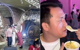 Mẹ chú rể trổ tài 'trồng chuối' trên sân khấu cưới, quan khách ngượng đỏ mặt