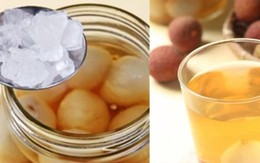 Cách làm giấm vải thiều vị chua dịu nhẹ, hương thơm tinh tế