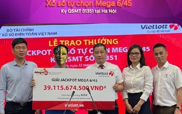 Một người chơi Vietlott tại Hà Nội nhận gần 40 tỷ tiền trúng thưởng