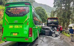 Tai nạn liên hoàn trên tuyến đường huyết mạch ở Sa Pa gây ùn tắc kéo dài