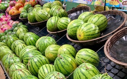 Tiểu thương lý giải nguyên nhân dưa hấu bán tràn ngập thị trường giá chỉ 5.000 đồng/kg,