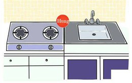 Khoảng cách bếp và bồn rửa phải chuẩn phong thủy như dưới đây mới không bị tán lộc, vợ chồng đỡ hẳn cãi vã