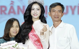 Bố mẹ của Hoa hậu Hà Trúc Linh lần đầu xuất hiện cùng con gái sau đăng quang