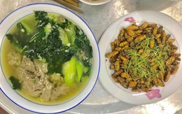 Không phải nước rau muống luộc, nhộng rang ăn với món canh này ngon nhất