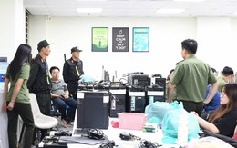 Hình ảnh khám xét khẩn cấp 'sào huyệt' đường dây tiền ảo tỷ USD