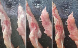 Miếng thịt lợn tưởng bất thường nhưng cánh chị em lại chú ý chi tiết đáng sợ khác