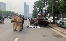 Hà Nội: Người đi xe máy tử vong sau cú tông vào đuôi xe tải cứu hộ