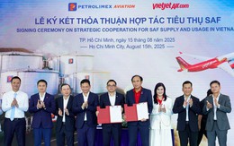 Vietjet hợp tác cùng Petrolimex sử dụng nhiên liệu SAF, bước tiến quan trọng trong hành trình chuyển đổi xanh của ngành hàng không