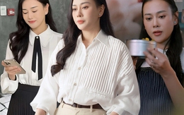 Phương Oanh thăng hạng phong cách, có cả loạt set đồ công sở đẹp mê trong phim mới