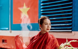 Nữ diễn viên VTV gây chú ý với bộ ảnh 'hòa bình đẹp lắm'