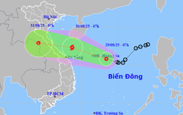 Áp thấp nhiệt đới sắp đổ bộ miền Trung, trọng tâm mưa dồn dập khu vực nào?
